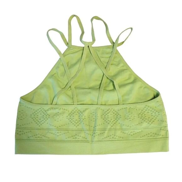 Victoria's Secret 2016 Neon High Neck Strappy Textured Bralette Small - Picture 8 of 14